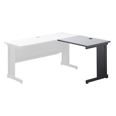 Right Handed Return Table, 36W, Gray